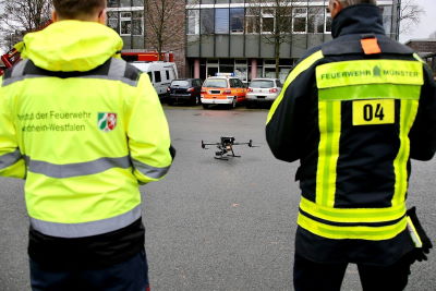 CONDOR Drohnen-Einweisung am Institut der Feuerwehr NRW
